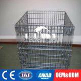 Customized Foldable Warehouse Storage Carts Wire Mesh Fence Deck thumbnail-3