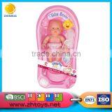 3-4 Inch Music Baby Toy With Curly Hair Wear Baby Clothes and Nipple thumbnail-6
