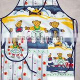 printed cooking apron with pocket in wholesale pvc apron
