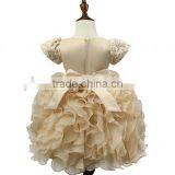 2016 Children Frocks Designs Baby Dress Designs Pearls Decoration Baby Dress Designs thumbnail-4