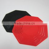 Wholesale FDA food grade high temperate heat resistant octagon rubber pot holder silicone