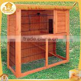 Fancy Outdoor Wooden 2 Storey Rabbit Hutch With Wire Run Pet Cages,Carriers & Houses