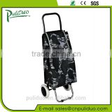 Custom Flat PlateTyping Stair-climbing Metal Shopping Trolley With Logo