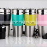 Factory Direct Supply 12v Car Electric Heated Mug Stainless Steel Liquor Travel Mug Vacuum Thermos Mug thumbnail-5