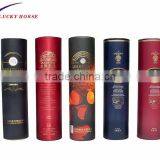 Luxury Rigid Paper Cardboad Round Wine Tube Box thumbnail-1
