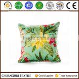 Flower Printed Faux Silk Cushion Wholesale thumbnail-1