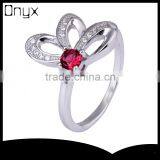 925 Sterling Silver Red Eye Rabbit Ring for Women With Ruby thumbnail-1