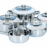 9 pcs stainless steel cookware set