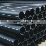 HDPE pipe for water transport, black with blue strips, 100% virgin pe 100 / pe 80