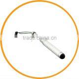 for IPad Small Retractable Bling Finger Stylus Pen Silver From Dailyetech