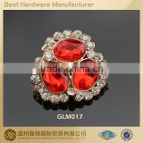 red jewelry decoration rhinestone sewing buttons for garments