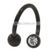 Titanium Rainbow Eyebrow Ring Twister Piercings Jewelry thumbnail-1