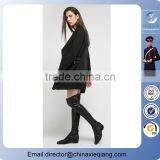 2016 Fashion Young Lady Zipper Trench Winter Coat thumbnail-3