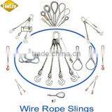 7*7 / 1*19 Galvanized Single Leg Eye and Eye Wire Rope Sling thumbnail-3