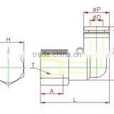 Plastic Tube Fitting, Male Elbow ,compact One -touch Tube Fitting , Push in Tube Fitting thumbnail-2