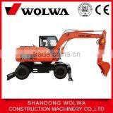8 Ton Hydraulic Wheel Excavator From China Manufacturer thumbnail-2