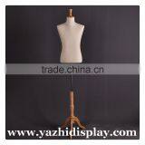 Upper-body Male Mannequin With Wood Arm for Business Suit thumbnail-2