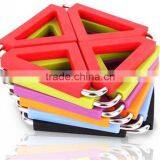 Silicone Stainless Steel Placemat Trivet Table Mat Heat Resistant for Bowl Plate Cup thumbnail-1