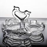 Swan Shaped Glass Plate for Candy,snacks,or Home Decoration,crystal Glassware thumbnail-3