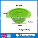 Food Grade Material Unbreakable Kitchenware Collapsible Silicone Colander thumbnail-2