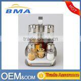 5 PCS Salt and Pepper Shaker Set Stainless Steel Kitchen Codiment Set thumbnail-1