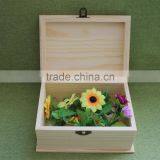 Chinese Stabilized Plain Wood Keepsake Box Wood Hope Chest Wooden Storage Memories Box With Book Shape thumbnail-3