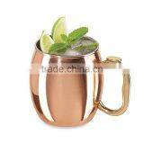16 oz 100% Pure Copper Barrel Gift Mug for Moscow Mules | India Manufacturer Copper Mug thumbnail-1