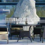 2017 Trade Assurance Most Popular 4 Seater Garden European pe Ratan New Style Dining Table Set thumbnail-1