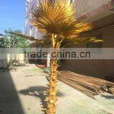SJ2001207 New Arrival Golden Plastic Artificial Palm Fan Tree thumbnail-1