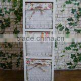 White Wooden Cabinet With Drawers/wooden Chest/wooden Furniture thumbnail-1