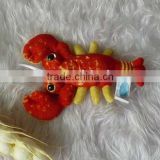 Lobster shaped plush pendant
