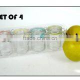 Mini Glass Jar With Metal Clip 40ml Glass Spice Jar Candy Jar With Glass Lid thumbnail-1