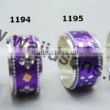 New Aluminum Napkin Ring | Wedding Wooden Napkin Ring thumbnail-2