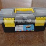 10" plastic suitcase tool box with handle for carring