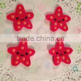 Hot Sell Adorable Fushia Pink Embroidered Felt Star Fish Applique Made in China thumbnail-1