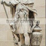 White Marble Roman Soldier Statue for Garden Decoration thumbnail-1