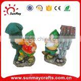 Polyresin Garden Gnome With Glass Cylinder thumbnail-5
