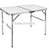 Folding Table Portable Foldable Table Desk Camping Outdoor Picnic Aluminium Alloy With Sunshade Holders and Carry thumbnail-6