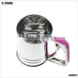 42001hand Operated Stainless Steel Kitchen Flour Sifter/strainer thumbnail-1