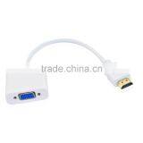 HDMIs to VGA 1080P Gold-Plated Active Adapter Converter Male to Female With Micro USB and 3.5mm Audio Cable thumbnail-3