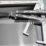 Stainless Steel Folding Practice Training Butterfly Style Knife Comb thumbnail-3