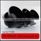 Auto Tuning Stainless Steel Sportycar Exhaust Tips for Ferrari 458 Carbon Fiber thumbnail-2