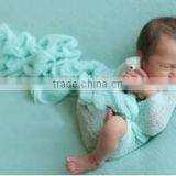 Newborn Baby Layer Photography Prop Stretch Knit Wraps for Wholesale thumbnail-4