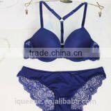 New Arrival Sexy Front Closure Push up Lace Bra Set thumbnail-3