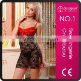 Sexy Mesh Valentine Babydoll thumbnail-1