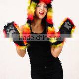 Good Quality Hot Selling Faux Fur Giant Plush Animals Hood Hat thumbnail-1