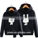 Boys Member Cute Cartoon Images Printed Korean Style Lovers Fleece Hoodies Black White Red Hoodie Plus Size thumbnail-2