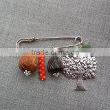 New Stylish Classic Stone Charms Safety Pins Diy Vintage Stone Charms Brooch for Her Gifts 2016 thumbnail-6
