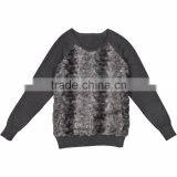 OEM Wholesale High Quality Children Kids Fur Front Sweaters thumbnail-1