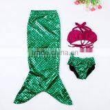 Swimmable Mermaid Tail Costume Swimwear Princess Mermaid Bikini Swimsuit thumbnail-1